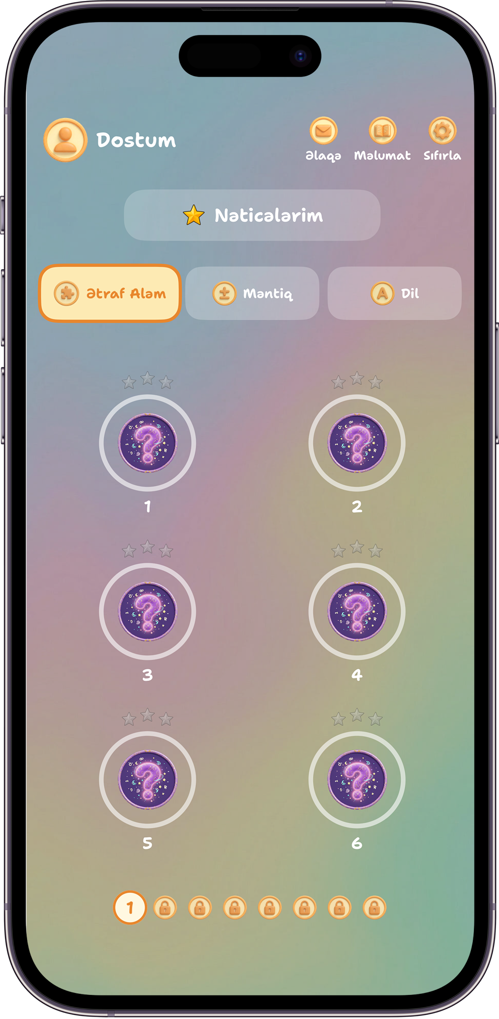 Tap Görək app main screen